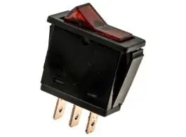 BBA 16amp kantelschakelaar - red