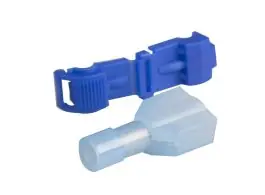 BBA kabelschoen Vlaksteker & Aftakconnector (2x stuks) - 6,3 x 0,8 mm