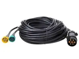 ProPlus 7 polige kabelset met 5-polige connectors - 9 meter