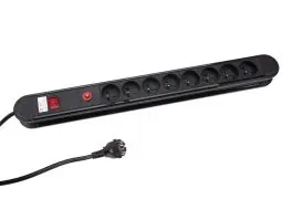 Perel EBP08N 8-voudige stekkerdoos met schakelaar - 1,5 meter