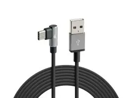 Lampa 2 meter USB > USB-C kabel - 90 graden