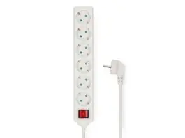 Nedis ESOC630F2WT 6-weg stekkerdoos - 3 meter