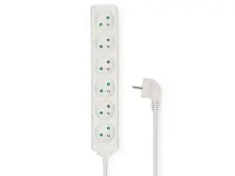 Nedis ESOC630F1WT 6-weg stekkerdoos - 3 meter