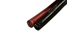 BBA zwart/rode 2-aderige PVC kabel - 4,0 mm2