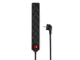 Nedis ESOC650F2BK 6-voudige stekkerdoos - 5 meter