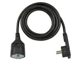 Brennenstuhl Black verlengkabel platte stekker - 10 meter