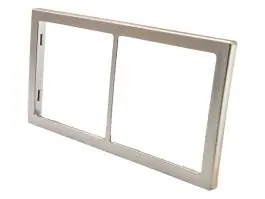 BBA 2-vak afdekraam - mat silver