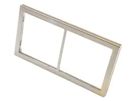 BBA 2-vak afdekraam - hoogglans silver