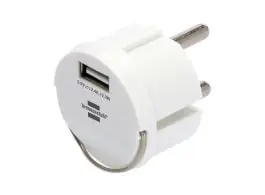 USB stopcontactadapter 2,4A - white