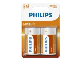 Philips LongLife D batterijen - 2 stuks