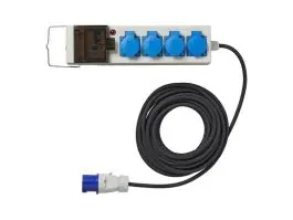 ProPlus 3x2,5mm2 4-voudige tent-/vouwwagen unit - 20 meter