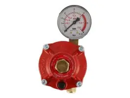 Gimeg N-603 0-2bar instelbare gasdrukregelaar met manometer