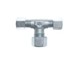 Gimeg staal T-stuk - 15 x 12 x 15 mm