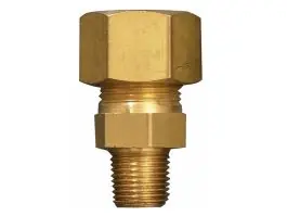 Gimeg rechte aansluiting- 1/4 inch buiten x 6/8 mm