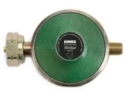 Gimeg universeel 30 mbar Kombi X 1/4" links gasdrukregelaar
