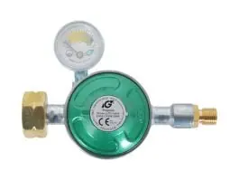 Obelink 50 mbar 1/4" links drukregelaar met manometer
