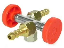 Gimeg aftakkraan met twee regelkranen