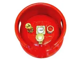 Bad?? rechte aansluiting staande LPG tank - 12 liter