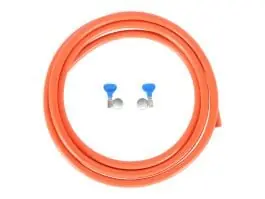 Obelink gasslang met slangklemmen - 3 meter