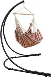 AMANKA XXL hangstoel met hangstoelframe - Striped