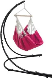 AMANKA XXL hangstoel met hangstoelframe - Pink