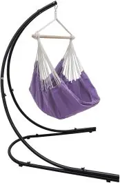 AMANKA XXL hangstoel met hangstoelframe - Purple