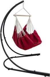 AMANKA XXL hangstoel met hangstoelframe - Red