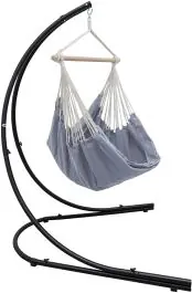 AMANKA XXL hangstoel met hangstoelframe - Grey