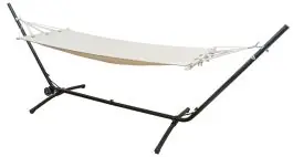 AMANKA 335 x 100 cm hangmat met Frame - White