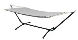 AMANKA 200 x 120 cm hangmat met frame - Grey