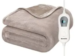 Auronic 2-persoons elektrische deken - Taupe