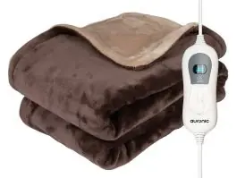 Auronic 2-Persoons elektrische deken - Brown