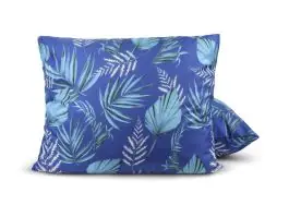 HappyBed Blue leaves set van 2 kussenslopen - 50x75 cm