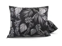 HappyBed Black leaves set van 2 kussenslopen - 60x70 cm