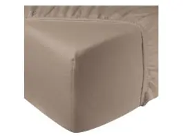 DoubleDry Flanel 180x200 cm hoeslaken - beige