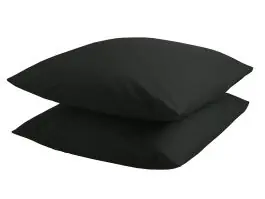 DoubleDry Zwart kussensloop - set van 2